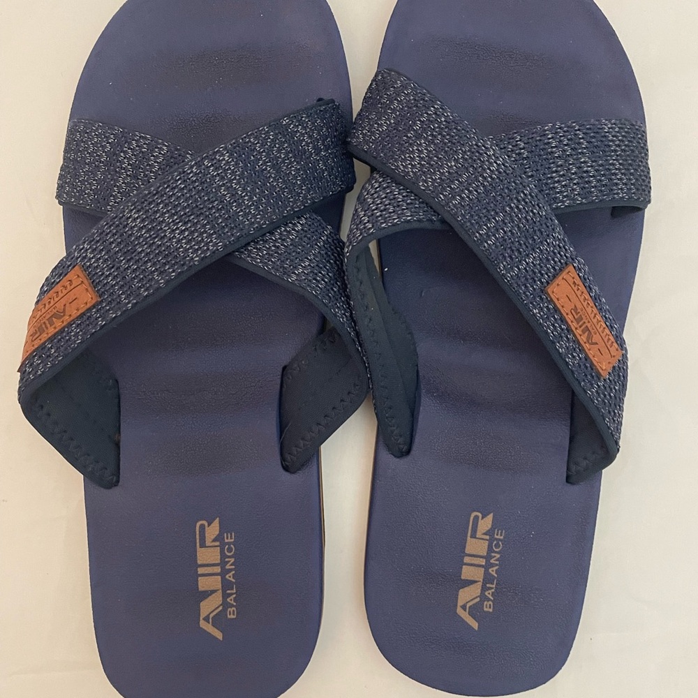 Men’s Size 10 Air Balance Navy Blue Sandals
